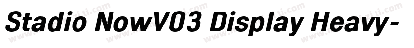 Stadio NowV03 Display Heavy字体转换